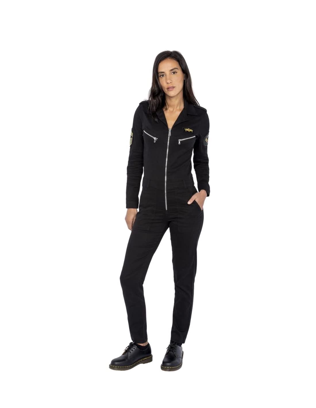 Schott NYC Trjumpw broek voor dames, blauw, M