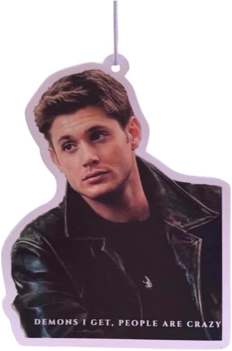 Dean Winchester Car Air Freshener | Sandalwood Scented | Supernatural Gifts | Funny Novelty Gifts | Jensn Ackles