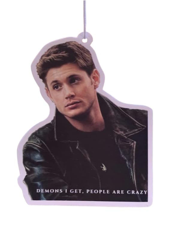 Dean Winchester Car Air Freshener | Sandalwood Scented | Supernatural Gifts | Funny Novelty Gifts | Jensn Ackles