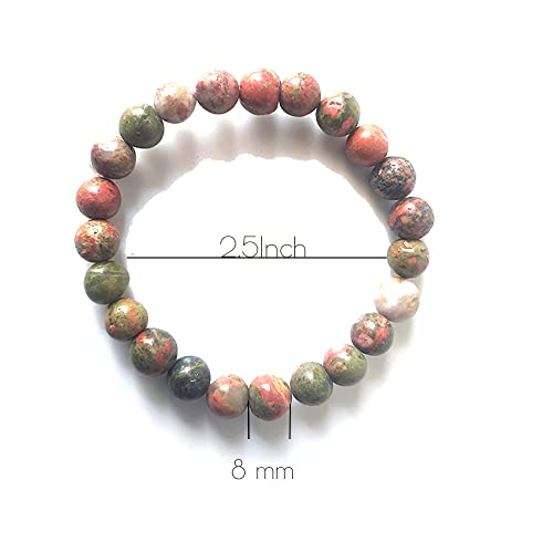 Image of HEALING AND SEMI-PRECIOUS CRYSTAL STONE BRACELET 8 MM ROUND FOR FENSHUI