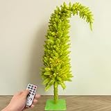 Whimsical Christmas Tree - Christmas Decorations - 5.2ft Pre-Lit Artificial Tree with Timer Remote Control 150 LED Lights - Xmas Holiday Decor for Indoor Home Living Room Office