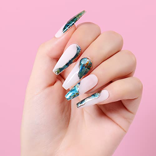 AIMEILI 2PCS Nail Art Foil Glue Gel 15ML Transferfolie Nägel Kleber für Folien Nagelsticker Nail Art Foil Glue Gel Set