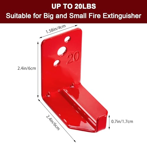 image for Bekith 20 Pack Fire Extinguisher Mount, Universal Fire Extinguisher Wa