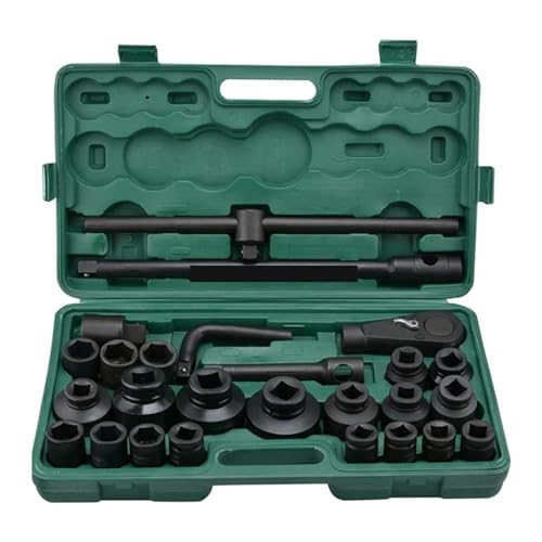 LahAir Juego de Herramientas Master Mechanic, 26 Piezas, Herramientas de Enchufe de Alta Resistencia, Kit de Mano for mecánico de enchufes, Juego Completo de Herramientas for automoción