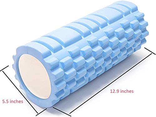 Image of Bodylastics 33cms Foam Roller for Deep Tissue Massage, Relief from Sore Muscles Pain, Pre & Post Exercise Fitness Workout Sessions