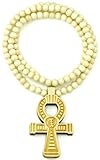 GWOOD Ankh Good Wood Maple Color Pendant Replica with 36 Inch Necklace