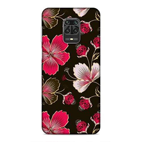 Image of Printed Mobile Back Hard Case Cover for Xiaomi Redmi Note 9 Pro /Note 9 Pro Max | Flowers, Floral, Pink Flowers, Leaves-2198
