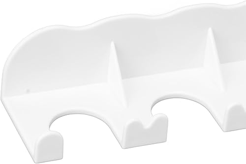 Vista 6 de Percha para bolsa de alimentos, ABS, 6 agujeros, organizador para tapa redonda de helicóptero, yogur, para puré de manzana, yogur, bolsas de comida