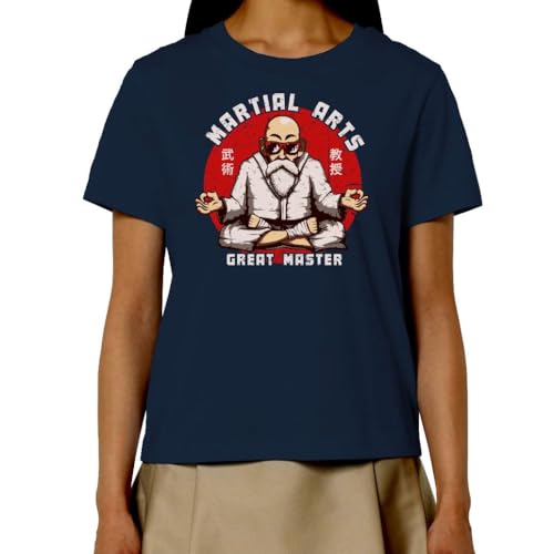 Sergent Tobogo Maître Tortue Géniale - T-Shirt Femme Bleu foncé