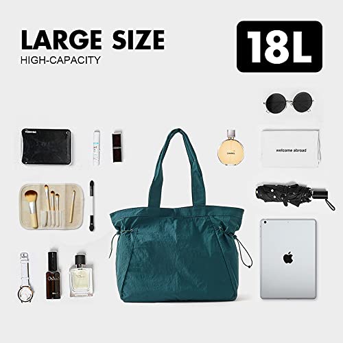 Image of VAKAER Tote Bag for Women, 18L Side Cinch Shopper Bag, Large Hobo Bag, Lightweight Shoulder Bags for Work, Workout, Travel