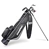 CHAMPKEY Premium Sunday Bag with Stand and Strap – Professional Pitch and Putt Lightweight Golf Bag for The Driving Range, Par 3 and Executive Courses (Black)