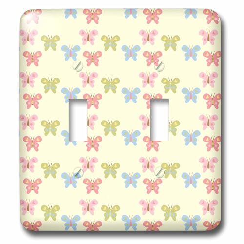Interrupteur à bascule papillons 3dRose lsp_63619_2 parfait pour illuminer une chambre d'enfant