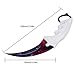 Andux Karambit Camping Hunting Tool with Cord ZD-01 (Purple-White)