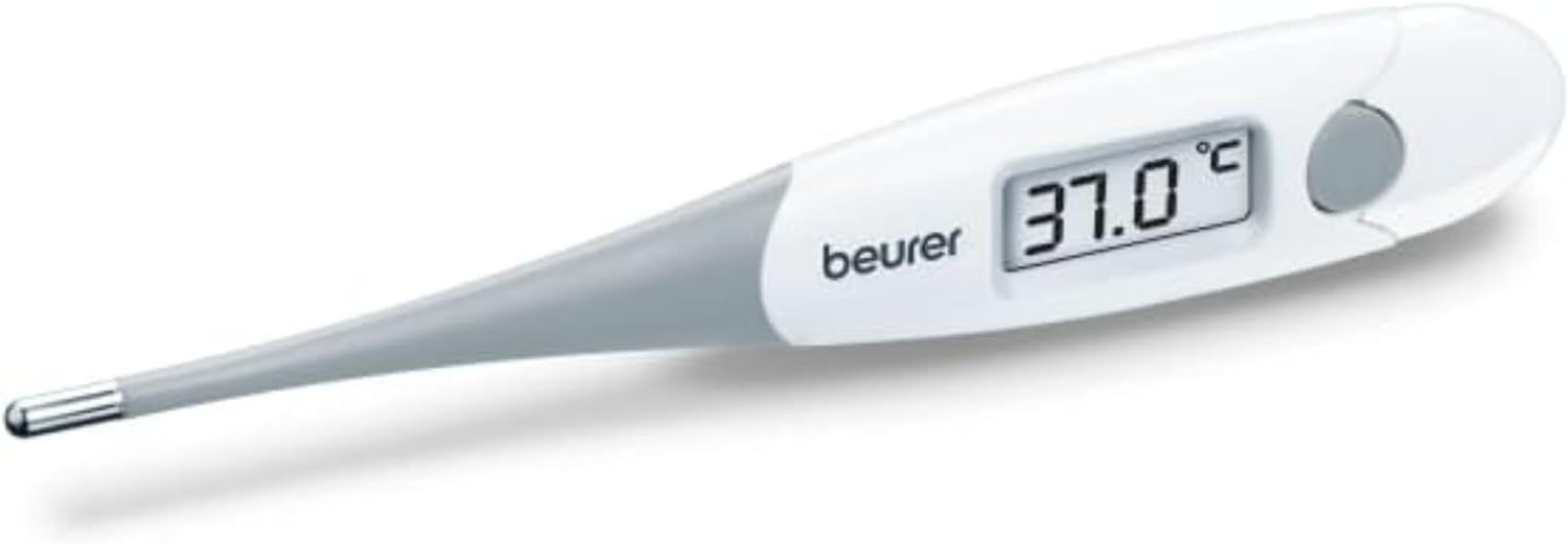 Beurer FT 15/​1 Termómetro de Fiebre, Blanco/ Gris, Pantalla Lcd