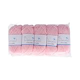 横田(Yokota) 毛糸 パラソル アクリル 並太 単色 5玉セット Col.3 薄ピンク 6900