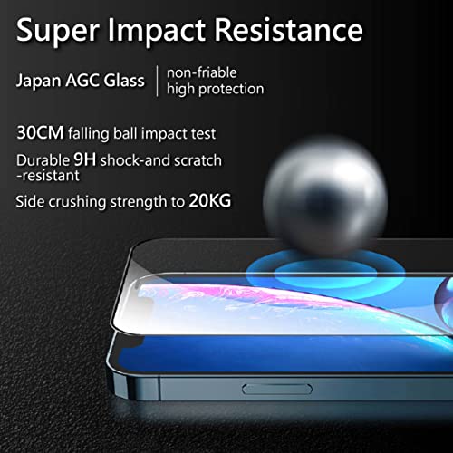 2 Pack Screen Protector For Iphone 13 Mini [5.4 Inch] + 2 Pack Camera Lens Protector + 1 Pack Case Friendly ,Sensor Protection,Dynamic Island Compatible,Case Friendly Tempered Glass Film,[9H Hardness] - Hd #TOP2