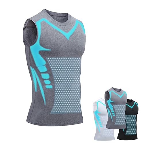 Evolv-Off Compression Shirt, Shaping Sleeveless V Neck Tank Top, V Boost Men Shirt, Build a Toned Body