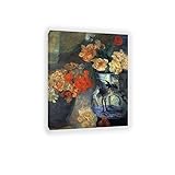  JZSDGB Encadré-Tableau à l\'huile célèbre James ensor Peintures sur toile reproductions d\'art Affiches murales et impression prêt accrocher(fleur) 20x25cm(8x10in)