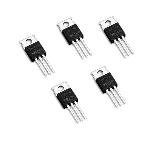 IRF740 NChannel MOSFET TO220 Package Transistor Pack of 5 Amazon.in