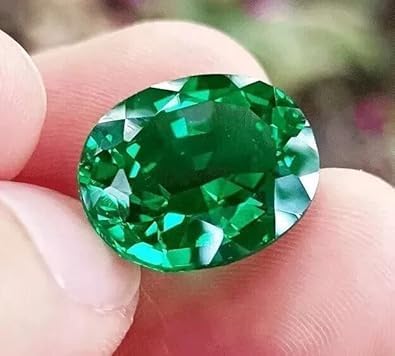 Untreated 9.20 Ct Natural Colombian Emerald Loose Gemstone | AAA Certified Flawless Oval Cut | High-Quality Unmounted Green Emerald for Ring Pendant for Jewelry