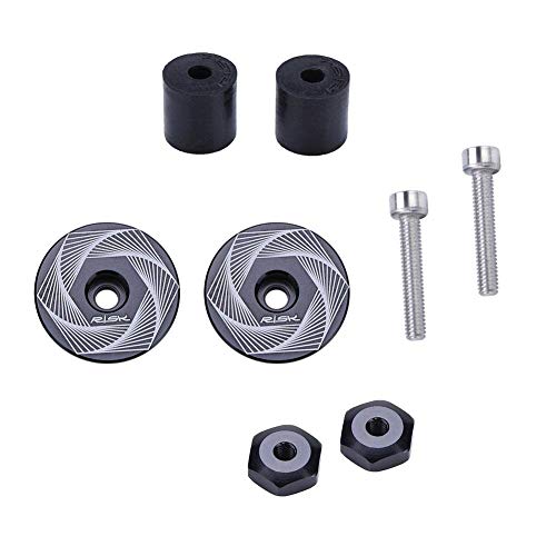 1 Paio Tappi Per Manubrio Bici In Alluminio Regolabili 17,5-23 Mm – Tappi Di Bloccaggio Per MTB E Bici Da Strada