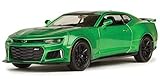2017 Chevrolet Camaro ZL1 Metallic Green 1/24 Diecast Car Model by Motormax 79351