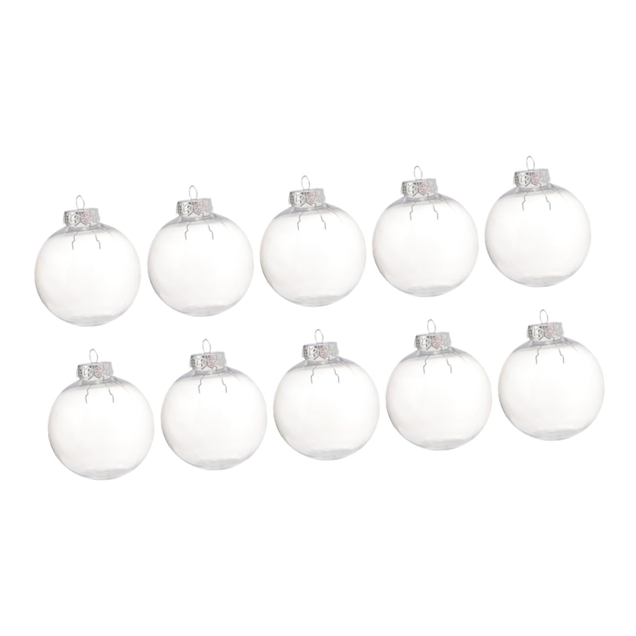 Boules de Noël incassables et transparentes creuses pour décorer votre arbre sans risque