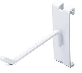 Only Hangers Gridwall Hooks, 32PC Display Hooks for Grid Wall, Hooks for Grid Wall Panel, White (4 Inch) (8 Inch)