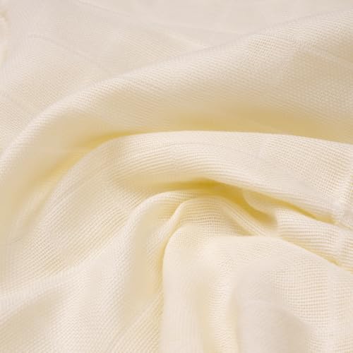 Image of The White Cradle Muslin Swaddle for Newborn Baby, Organic Cotton Wrap Off White