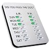 DID YOU FEED THE DOG? | Mountable Tracker Device | Magnets on Back Mounts Anywhere | Slide to Green After Completing The…