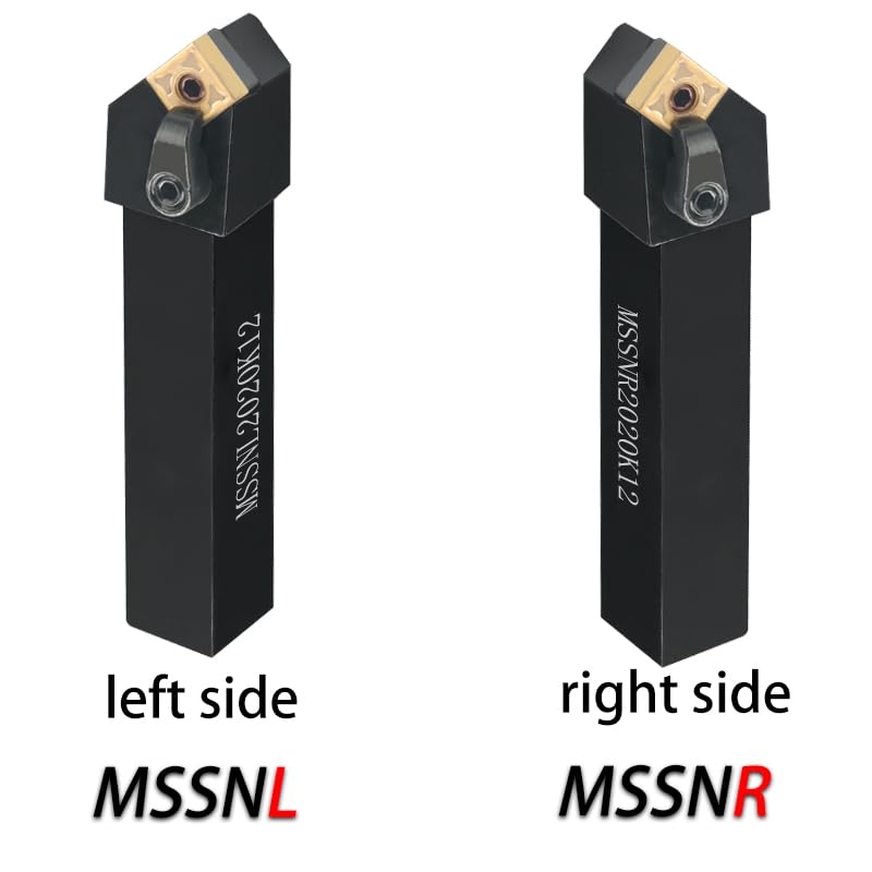 1pc External Turning Tools Holder MSSNR MSSNL 1616H12 3232P19 Carbide Inserts MSSN Lather CNC Machine Bar Cutting Tools Set(MSSNR1616H12)