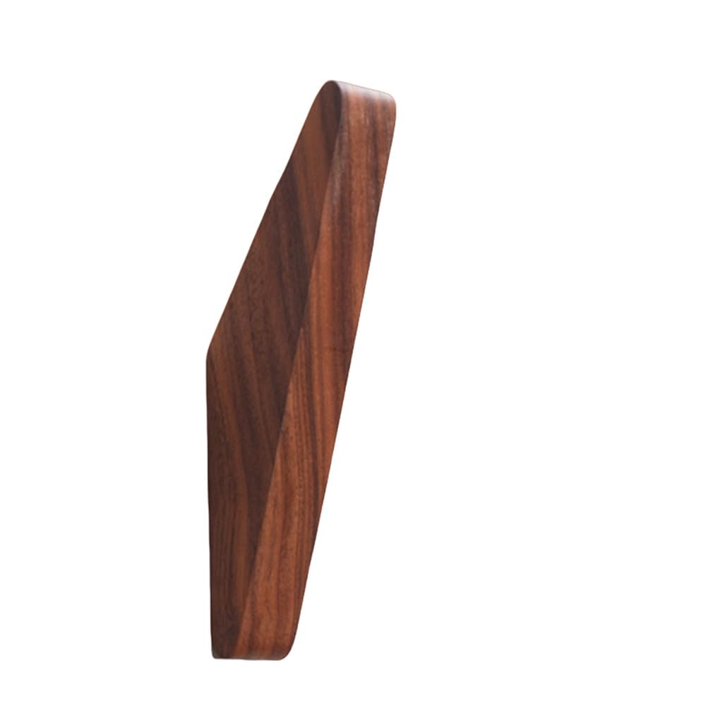 Gancho de madera de nogal negro natural para llaves de pared, gancho decorativo para ropa, bata, bolso, bufanda, toalla, gancho decorativo para el hogar, nogal negro, 1