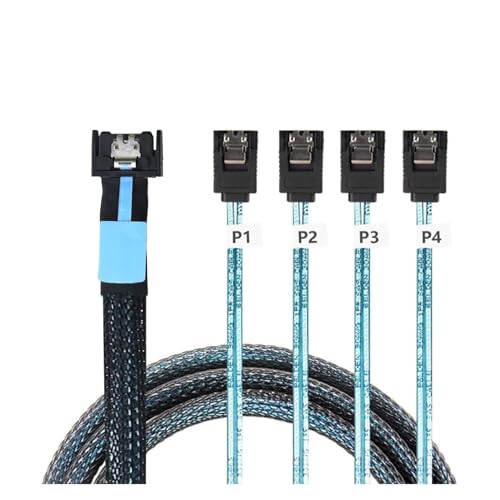Cable Extensor Slimline PCI-E 0.8M SATA 4 puertos miniatura 5