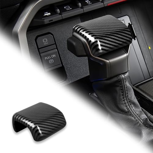 GIPFIRE for Toyota Tundra/Sequoia 2022-2024 Automotive Shift knob Cover Interior Accessories Trim Cover Sequoia 2023 Tacoma 2024 Center Shift Head Protection Cover (ABS, Carbon Fiber Pattern)