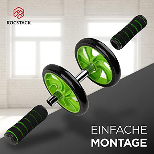 ROCSTACK Set di rulli per addominali con tappetino...
