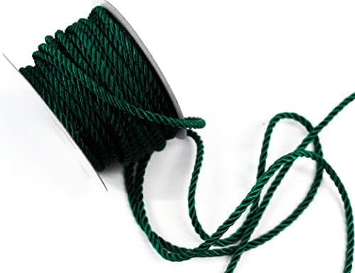 15 m Cord 4 mm Twist Cord Decorative Ribbon Cord Dark Green