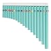 18 Pipes Pan Flute Eco-friendly Resin C tone Easy Learn Pan Flute, Blue