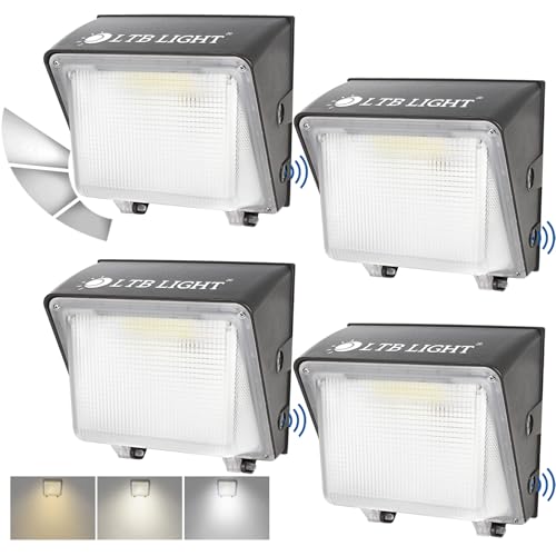 LTBLIGHT 80W Dusk-to-Dawn ETL LED Wall Pack