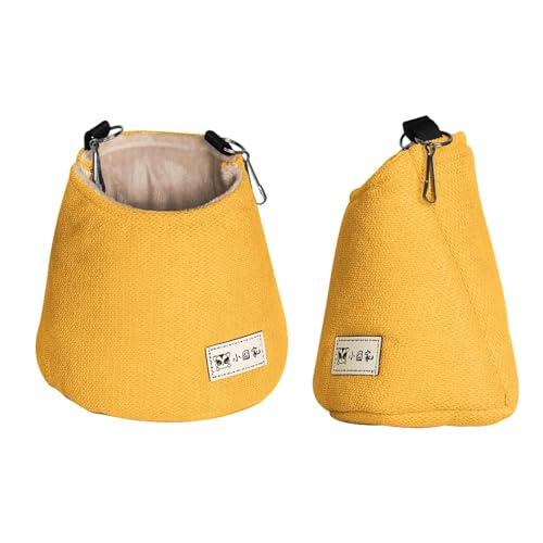 Sugar Glider Bolsa – Bolsa adhesiva Sugar Glider – Cama colgante cálida con alfombrilla extraíble | Saco de dormir para hámsteres, ratones y animales pequeños – Saco de dormir para jaula o caja de
