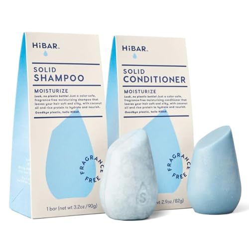 HiBAR - Moisturize Fragrance-Free Shampoo & Conditioner Set...