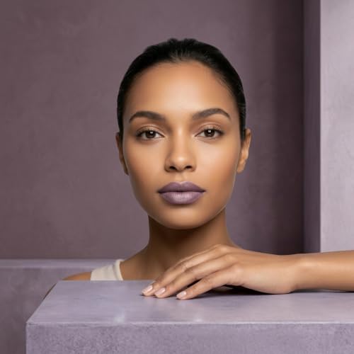 Image of Pure Ziva Violet Shimmer Cool Tone Purple Wine Mauve Creamy Pearl Lipstick Color Moisturizing Paraben Free, No Animal Testing & Cruelty Free Lip Makeup Color