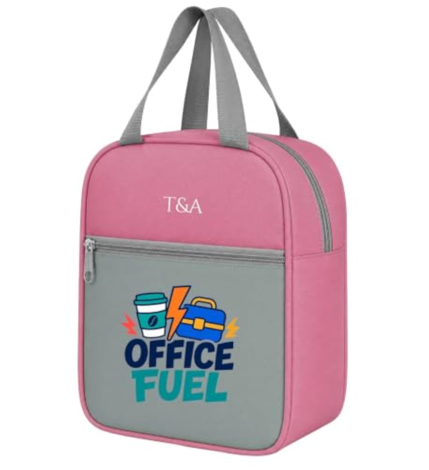 Portable Lunch Bag with Front Storage Pocket