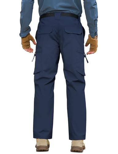 MOURCE Men's Tactical Pants Ripstop - Water-Resistant Lightweight Cargo Work Hiking Pants with 10 Pockets for Outdoor & EDC3