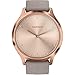 Garmin vivomove HR, Hybrid Smartwatch for Men and Women, Rose Gold with Gray Suede Band