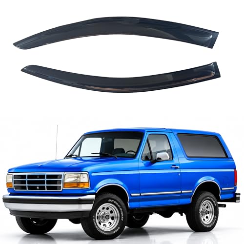 Image of IG Window Visors Fit for 1980-1996 Ford Bronco, Out-Channel Rain Guards Vent Wind Deflectors 2PC, Truck Accessories for 1980-1996 Ford F150 F250 F350, 1997 Ford F250 HD