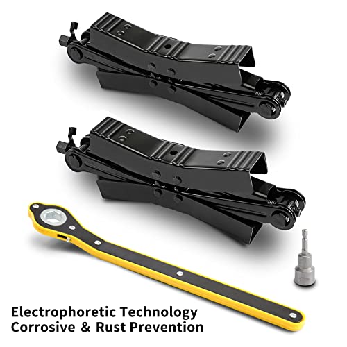 Proud Panda PP-30001 Camper Wheel Chock Stabilizer 2 Sets, Double Speed Heavy Duty Truck Rv Tire Scissor Locking X Chock thumb #1