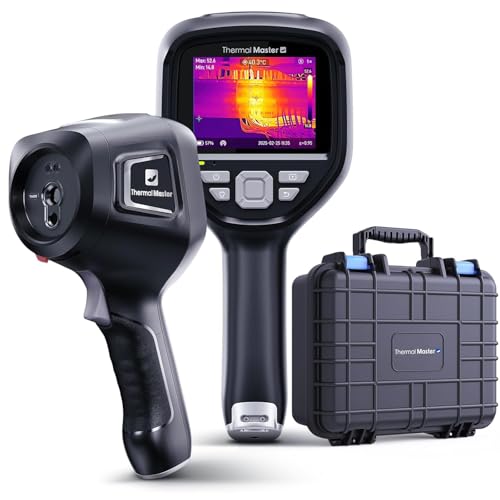 Wärmebildkamera Super IR-Auflösung 512x384 Infrarotkamera mit 2M Pixel Visuelle Kamera 3,5-Zoll IPS Bildschirm 60Hz, -20°C - 550°C Thermal Imaging Camera für Industrielle Inspektion 40mk (Thor002)
