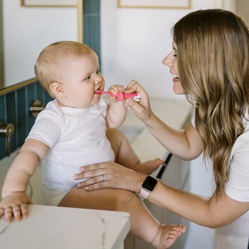 Dr. Brown's Infant-to-Toddler Toothbrush, Pink - Image 13 thumbnail