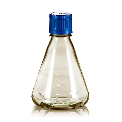 Frasco de cultivo Erlenmeyer de PC autoclavable, 16.9 fl oz, base deflectada, caja de 48