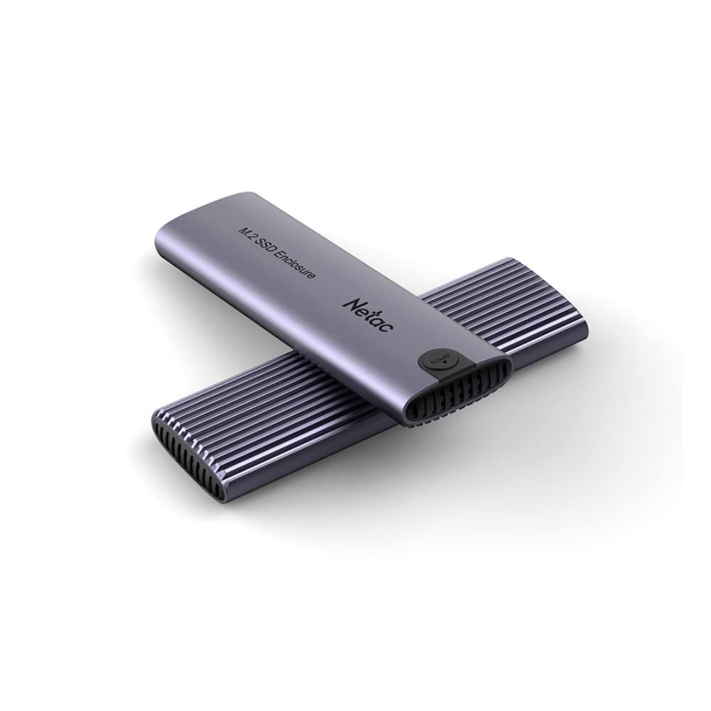 Netac WH51 Aluminiowa obudowa obudowy do M.2 NVMe/SATA, interfejs USB 3.1 Gen2, Kabel USB A+C - C